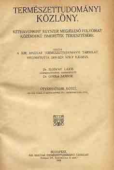 Természettudományi közlöny 1924