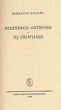 Beszterce ostroma-Új Zrínyiász (Aranykönyvtár)