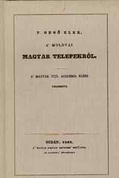 A' moldvai magyar telepekről (reprint)