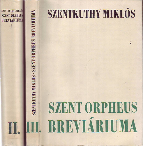 Szent orpheus breviáriuma II-III. (töredék k.)