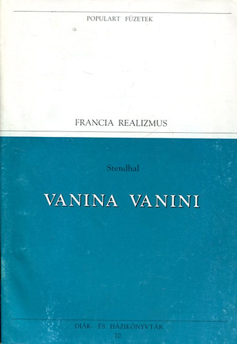 Vanina vanini (Populart füzetek)