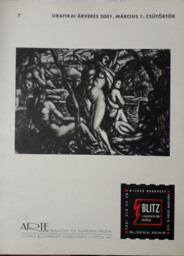 Arte Galéria és Aukciós Iroda: 7. Grafikai árverés 2001. március 1.