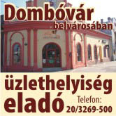 Dombóváron üzlethelyiség eladó!